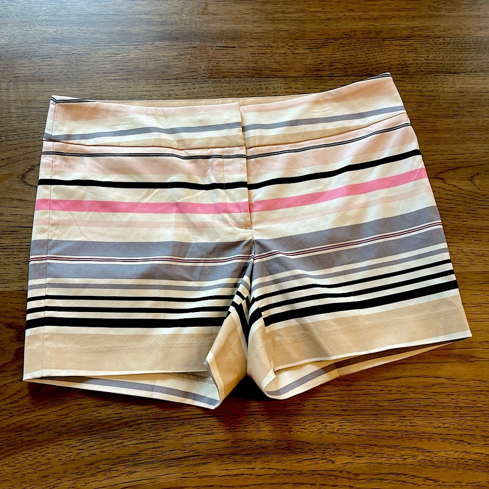 Striped Women's Shorts - Multicolor